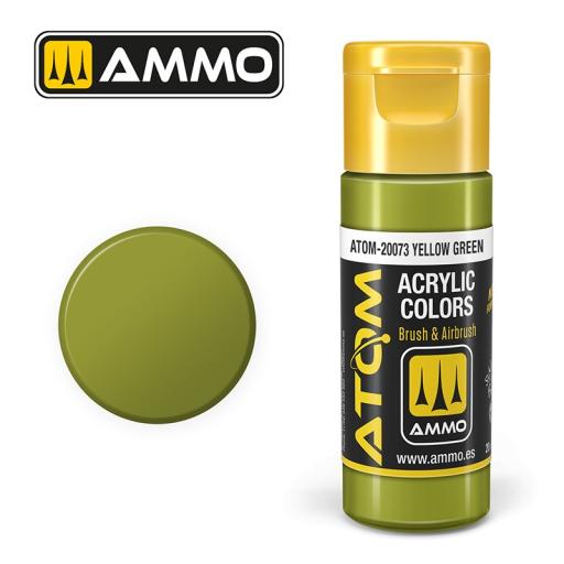 MIG ATOM 20073 YELLOW GREEN ACRYLIC PAINT 20ml