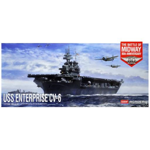 14409 US NAVY USS ENTERPRISE CV-6 BATTLESHIP 1:700 ACADEMY