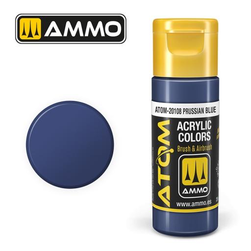 MIG ATOM 20108 PRUSSIAN BLUE ACRYLIC PAINT 20ml