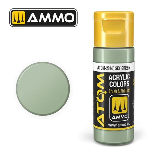 MIG ATOM 20140 SKY GREEN ACRYLIC PAINT 20ml