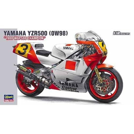 21503 YAMAHA YZR500 OW98 1988 WGP500 CHAMPION 1:12 HASEGAWA