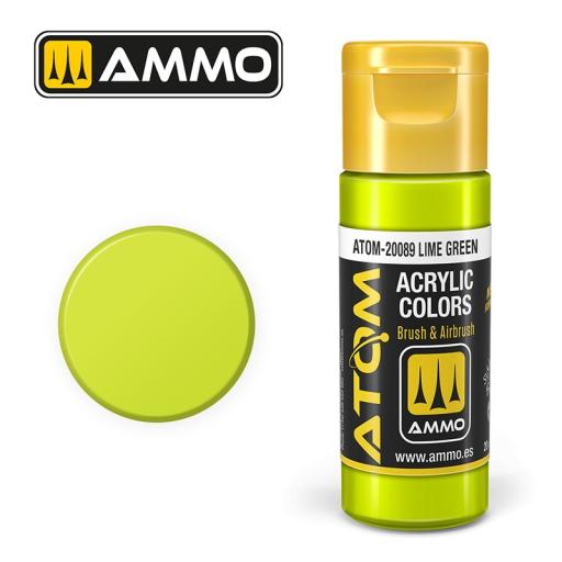 MIG ATOM 20089 LIME GREEN ACRYLIC PAINT 20ml