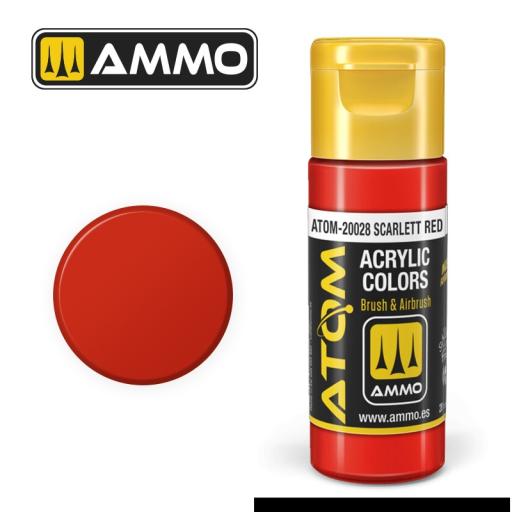 MIG ATOM 20028 SCARLET RED ACRYLIC PAINT 20ml