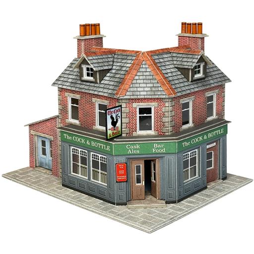 PO308 RED BRICK CORNER SHOP OR PUB KIT (OO GAUGE) METCALFE