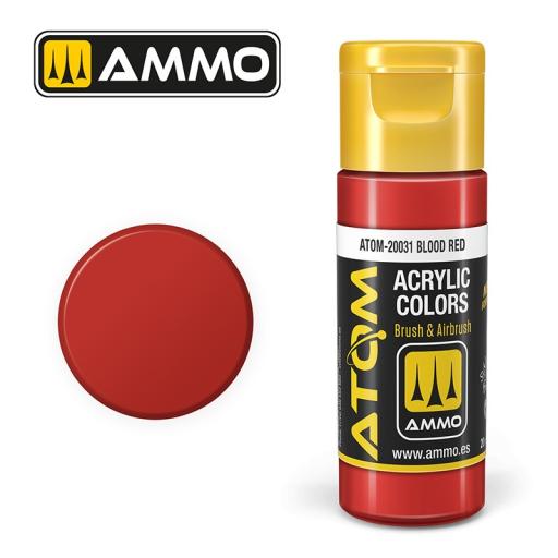 MIG ATOM 20031 BLOOD RED ACRYLIC PAINT 20ml