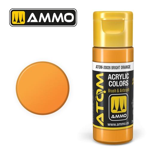 MIG ATOM 20026 BRIGHT ORANGE ACRYLIC PAINT 20ml