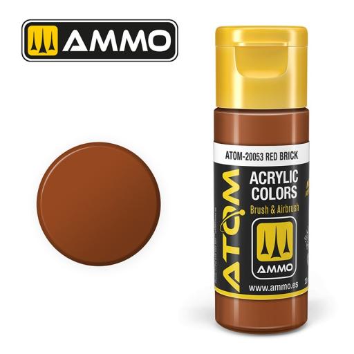 MIG ATOM 20053 RED BRICK ACRYLIC PAINT 20ml