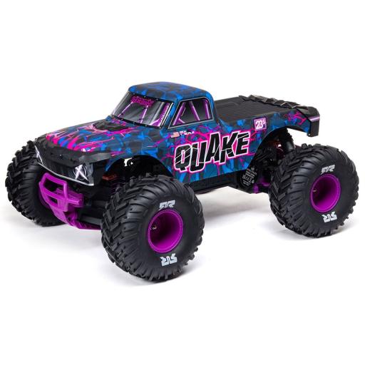 ARRMA QUAKE 223s PURPLE 1:10 2WD RTR BRUSHLESS MONSTER TRUCK C-ARA3537T3