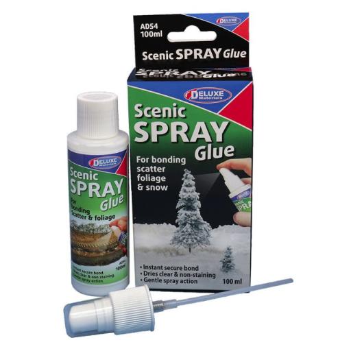 DELUXE SCENIC SPRAY GLUE 100ml FOR SCATTERS & FOLIAGE AD54