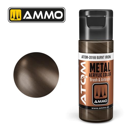MIG ATOM 20169 BURNT IRON ACRYLIC PAINT 20ml