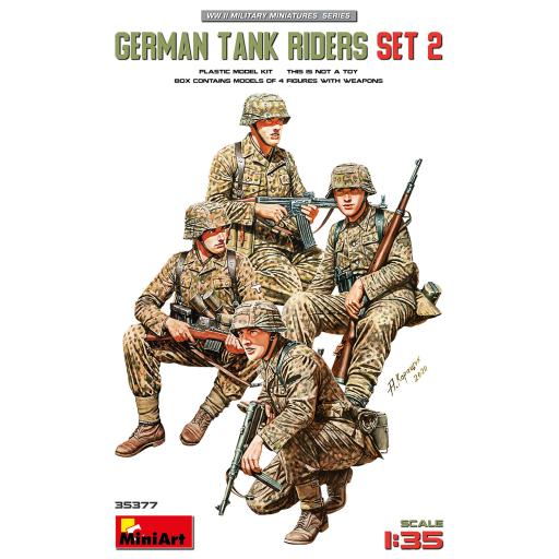 35377 WW2 GERMAN TANK RIDERS SET 2 1:35 MINIART