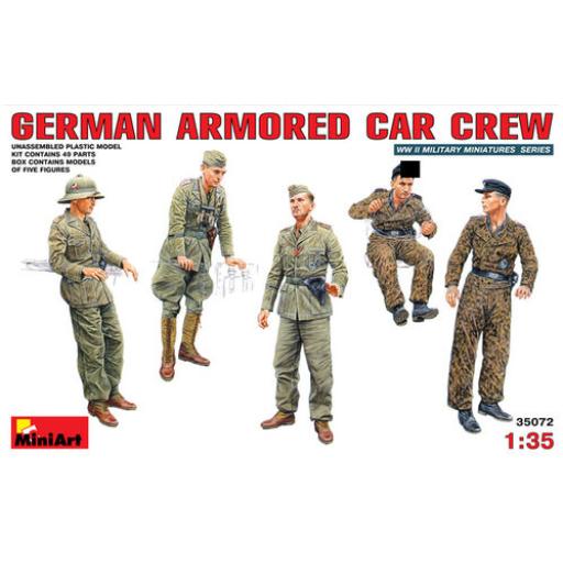 35072 WW2 GERMAN ARMOURED CAR CREW 1:35 MINIART