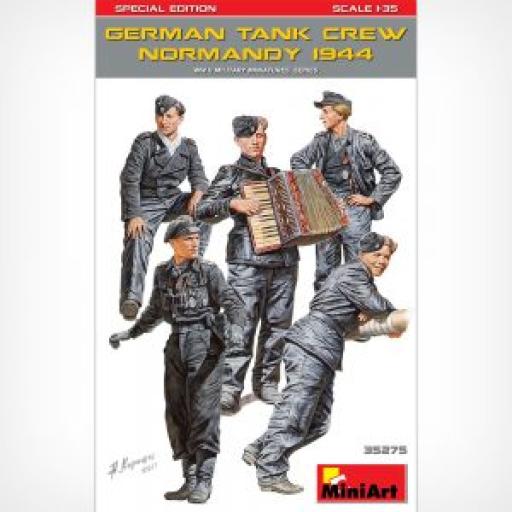 35275 WW2 GERMAN TANK CREW NORMANDY 1944 1:35 MINIART