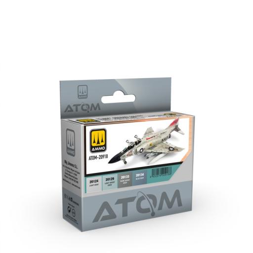 MIG ATOM 20918 US NAVY 1980'S-PRESENT AIRCRAFT SET ACRYLIC PAINT SET