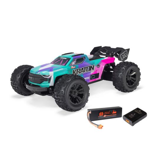 ARRMA MINI KRATON 1:16 3S TEAL/PINK 4WD TRUGGY RTR C-ARA2508ST2 WITH BATT& CHARGER