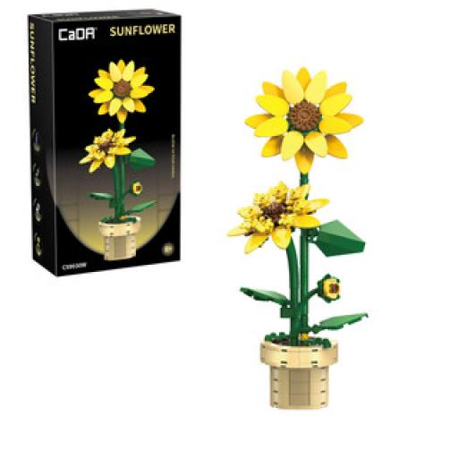 CADA SUNFLOWER 27cm TALL 187pcs C59030w LEGO TYPE BRICK MODEL