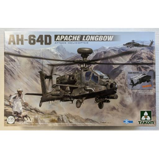2601 AH-64D APACHE LONGBOW ATTACK HELICOPTER 1:35 TAKOM