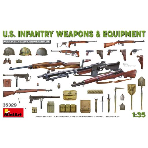 35329 WW2 US INFANTRY WEAPONS & EQUIPMENT 1:35 MINIART