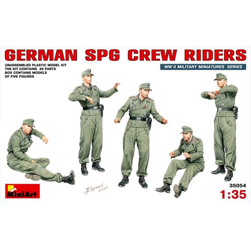 35054 WW2 GERMAN SPG CREW RIDERS 1:35 MINIART