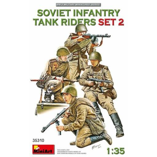 35310 WW2 SOVIET INFANTRY TANK RIDERS SET 2 1:35 MINIART