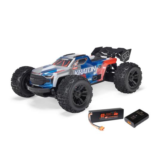 ARRMA MINI KRATON 1:16 3S RED/BLUE 4WD TRUGGY RTR C-ARA2508ST1 WITH BATT & CHARGER