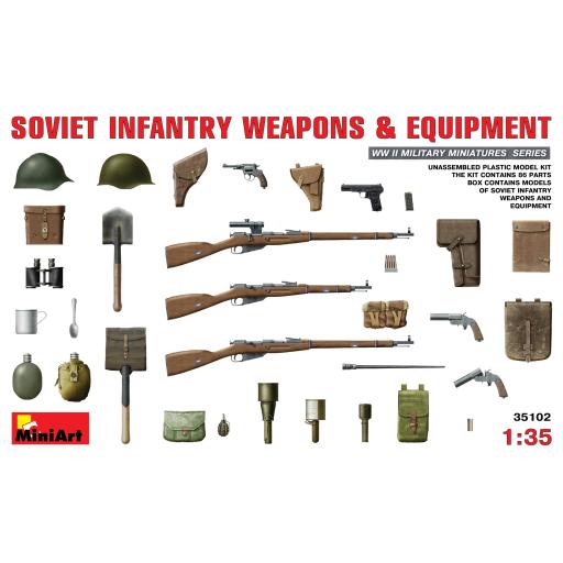 35102 WW2 SOVIET INFANTRY WEAPONS & EQUIPMENT 1:35 MINIART