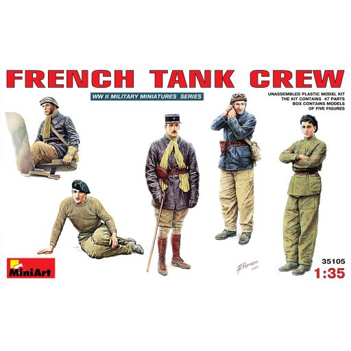35105 WW2 FRENCH TANK CREW 1:35 MINIART
