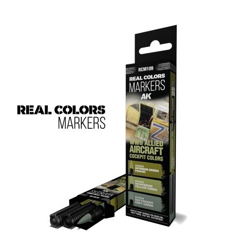 RCM109 AK WW2 ALLIED AIRCRAFT COCKPIT REAL COLOUR MARKERS
