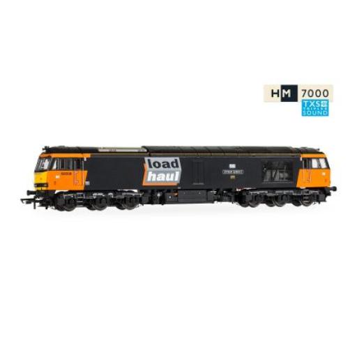 R30354TXS LOADHAUL CLASS 60 Co-Co 60008 GYPSUM QUEEN II DCC SOUND FITTED